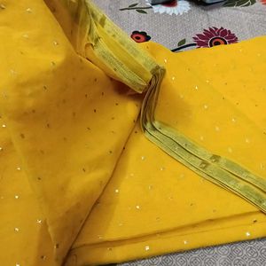 💛Elegant Yellow Saree💛