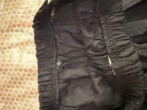 Black belted shorts