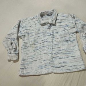 Unisex Striped Button-Down Shirt