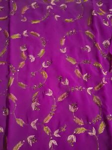 Purple Embroidered Kurta Set