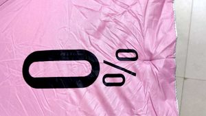 0% Cute Pink Umbrella