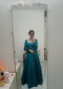 Emerald Aqua Green Gown