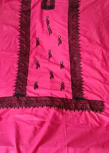 Pink Embroidered Kurta