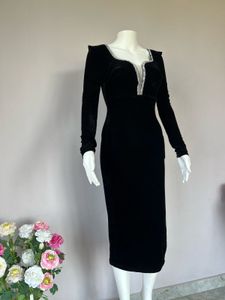 Luxe Black Velvet Gown
