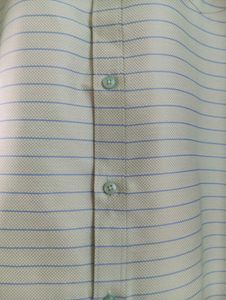 MEN&#39;S SEA GREEN STRIPED SHIRT