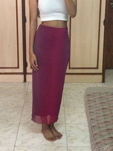 Burgundy Skirt