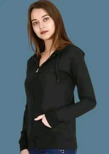 Black  Hoodies Winter Jacket