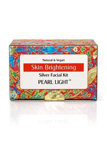 Skin brightening silver facial kit