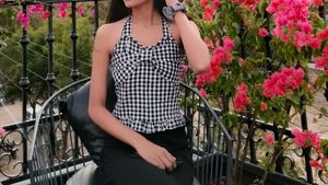 Gingham Checkered Top