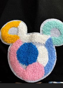 Cute Black Graphic crop Tee