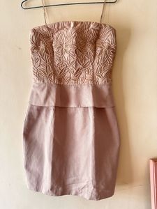 Handwork Strapless Dress