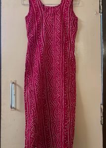 Pink Printed Dress