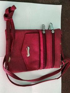Burgundy Crossbody Bag