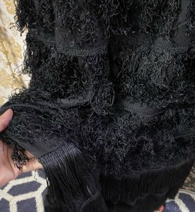 Black Fringe Dress