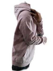 Soft Pink Fleece-Lined Hoodie (Unisex)