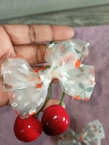 Cute Cherry Hair Clips - Set of 2