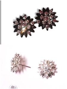 Oxidised Studs And Earrings Combo