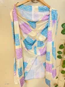 printed tie up skirt
