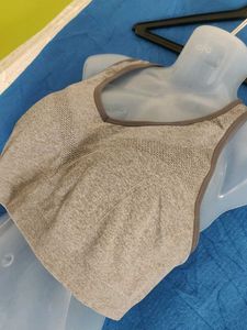 Comfortable Grey Sports Bra