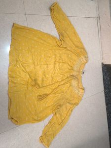 Yellow Long Sleeve Top