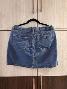 Denim Skirt Mini Imported (Size XL)