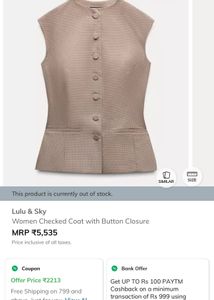 Striped Button-Up Vest