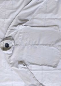 Striped White Casual Shirt