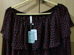 OFFSHOULDER CROP TOP FOR WOMEN