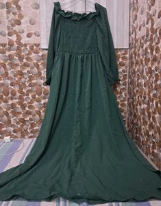 Elegant Green Maxi Dress