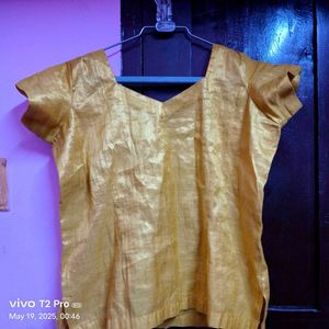 Princess Cut Pure Silk Blend Blouse