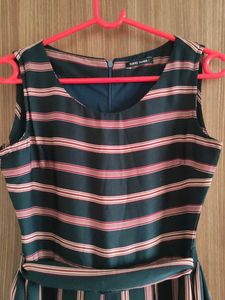 Tokiyo Talkies Blue Striped Culotte Jumpsuit - S