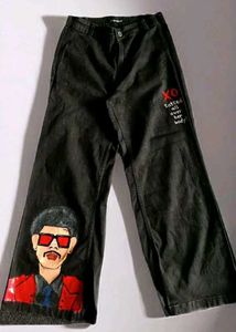 The Weeknd Black Straight Leg Jeans