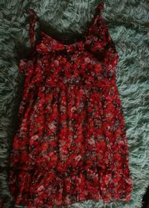 Floral Ruffle Mini Dress