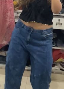 Mid Rise Slouchy Fit Stretchable Jeans