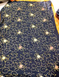 Festive Black Colored Saree