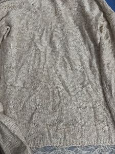 Lace Trim Knit Sweater