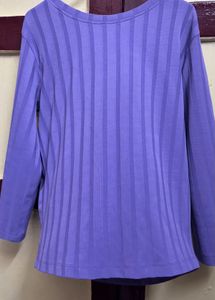Purple Striped Top