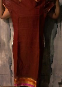 Hand Stiched Brown Kurti
