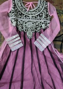 Pink &amp; Silver Embellished Dress