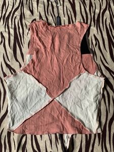 Patchwork Ribbed Crop Top