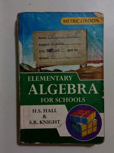 Hall And Knight Algebra Book