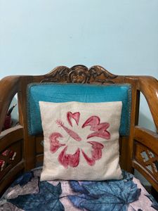 Hand Painted Jute Cushion Covers