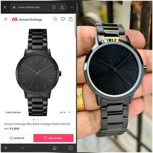 ARMANI EXCHANGE MENS BLACK PREMIUM QUALITY WATCH