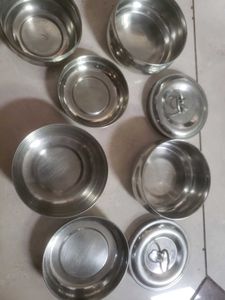 4 Steel Tiffin Boxes