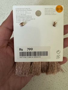 H&amp;M Rose Gold Tassel Earrings