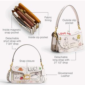 COACH TABBY SHOULDER BAG 26 SKETCH PRINT* WD BOX