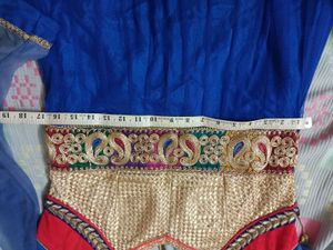 Royal Blue Embroidered Anarkali Dress 💙✨