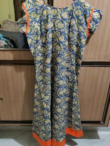 Floral Print Cotton Kurta