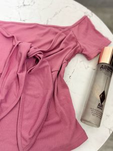 Cute Pink Tie-Front Top💗💗