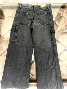 Gray Cargo Jeans